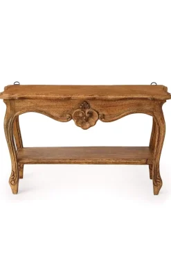 Alice Mini Table Handcrafted Wooden Wall Shelf