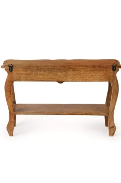 Alice Mini Table Handcrafted Wooden Wall Shelf