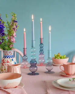 Amari Borosilicate Candle Holders - Set Of 2