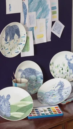 Animal Illustrative Series Wall Plate - Turtle