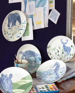 Animal Illustrative Series Wall Plate - Turtle