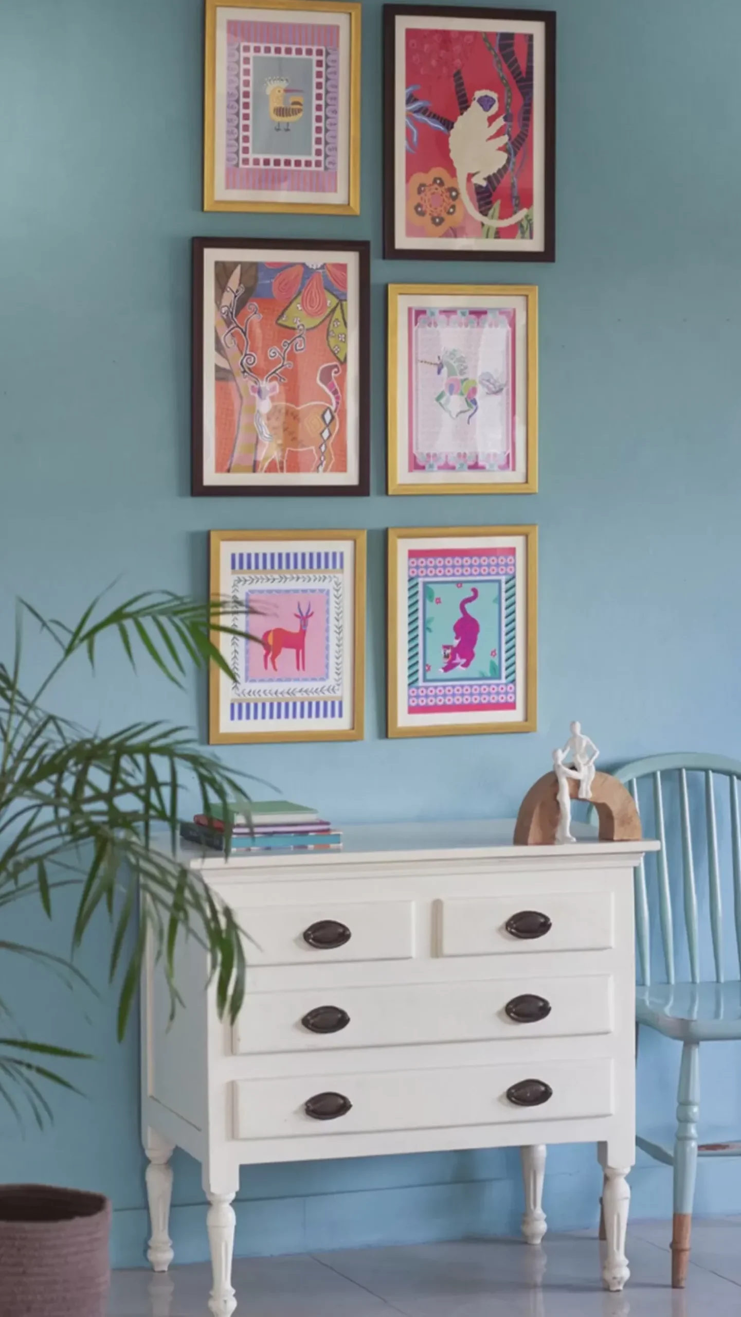 Antlers With Wooden Framing