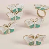 Batty The Butterfly Napkin Ring Set Of 6