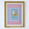 Bird With Wooden Framing