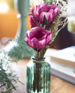 Blooms - Dried Flowers Bouquet In Glass Vase