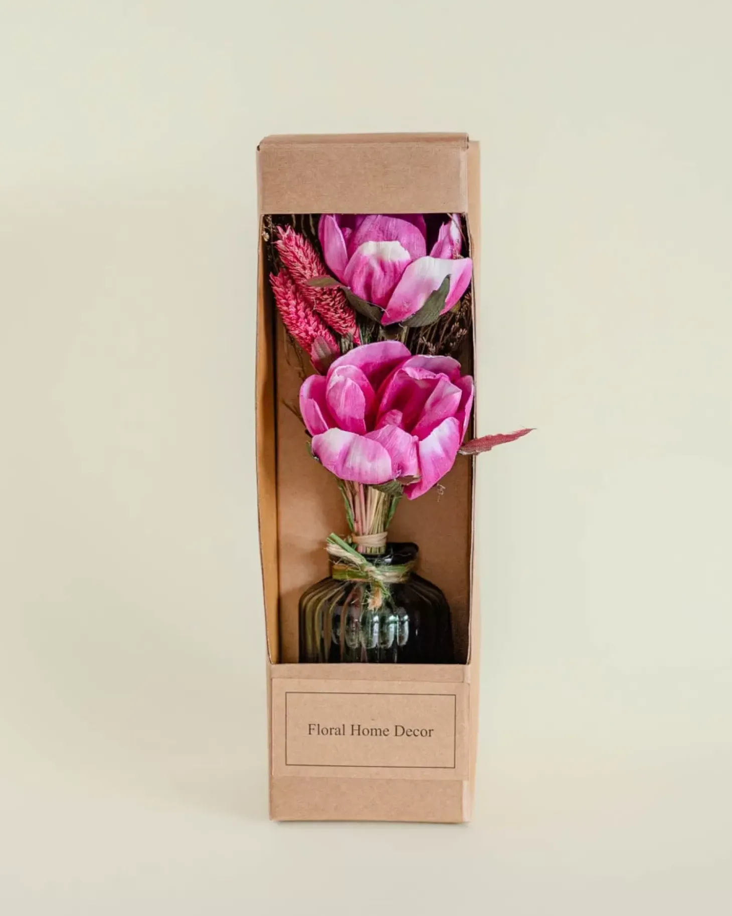 Blooms - Dried Flowers Bouquet In Glass Vase