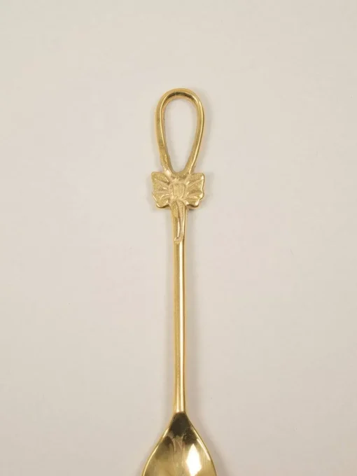Bow Me Up Dessert Spoon Gold- Set Of 6