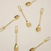 Bow Me Up Dessert Spoon Gold- Set Of 6