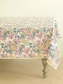 By The Beach Table Cover - Turquoise
