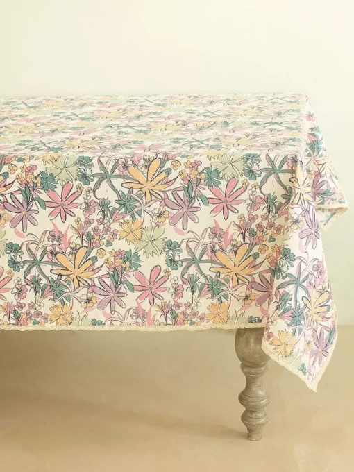 By The Beach Table Cover - Turquoise