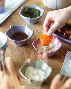 Clover Leaf Dip Bowl - Set Of 4