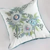 Crazy Daisy Embroidered Cushion Cover