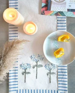 Escape In Blue Table Linen Collection - Set Of 9