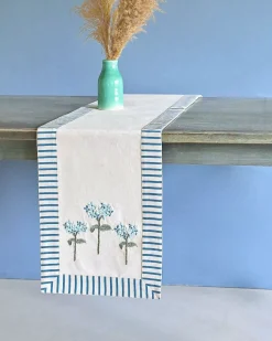 Escape In Blue Table Linen Collection - Set Of 9