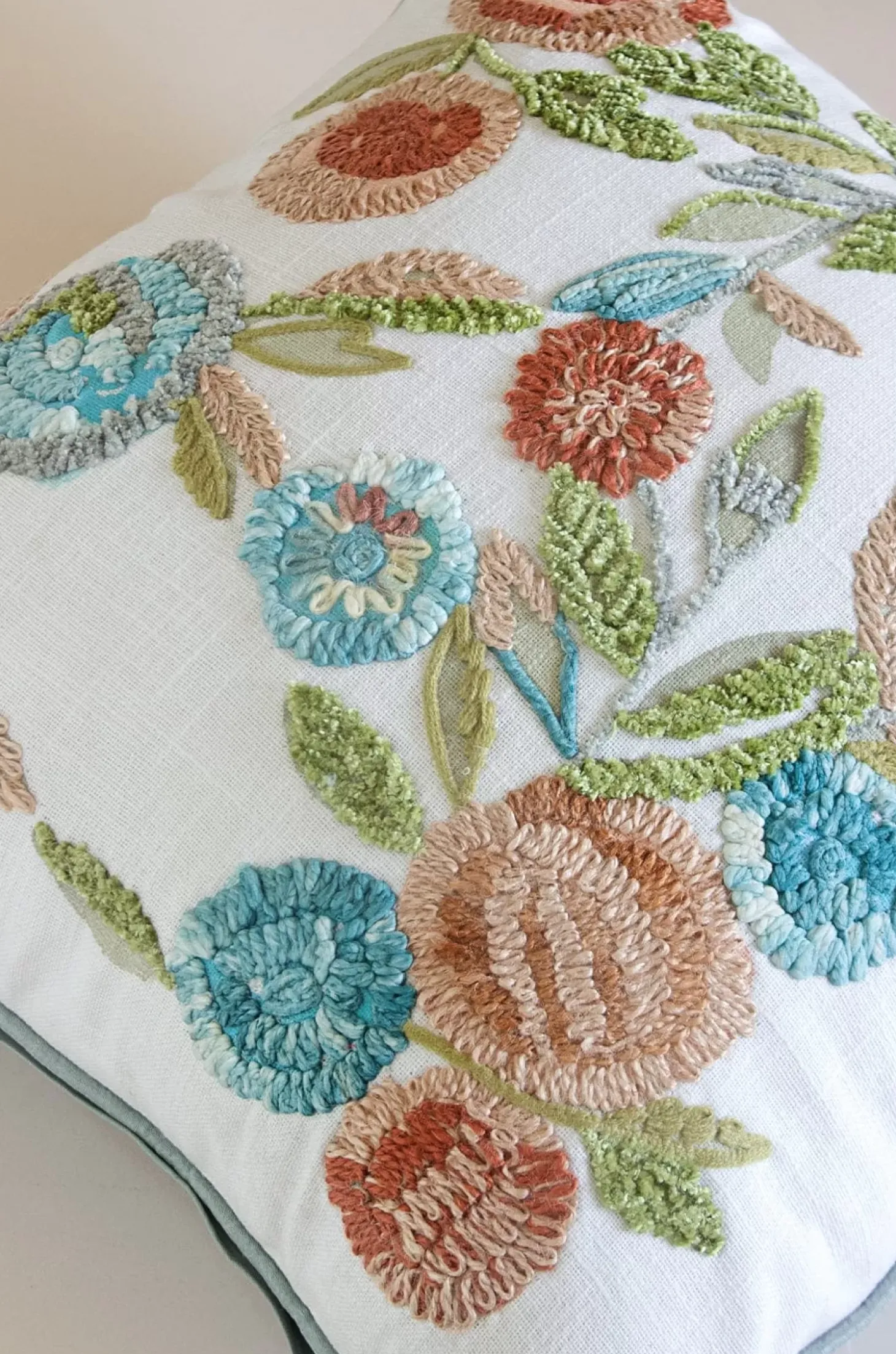 Ezra Embroidered Cushion Cover