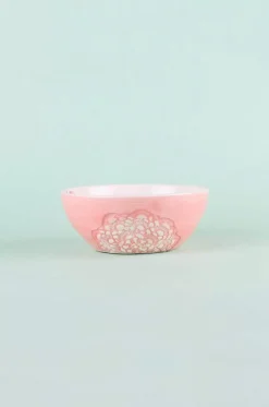 Floral Lace Handpainted Bowl - Set Of 2
