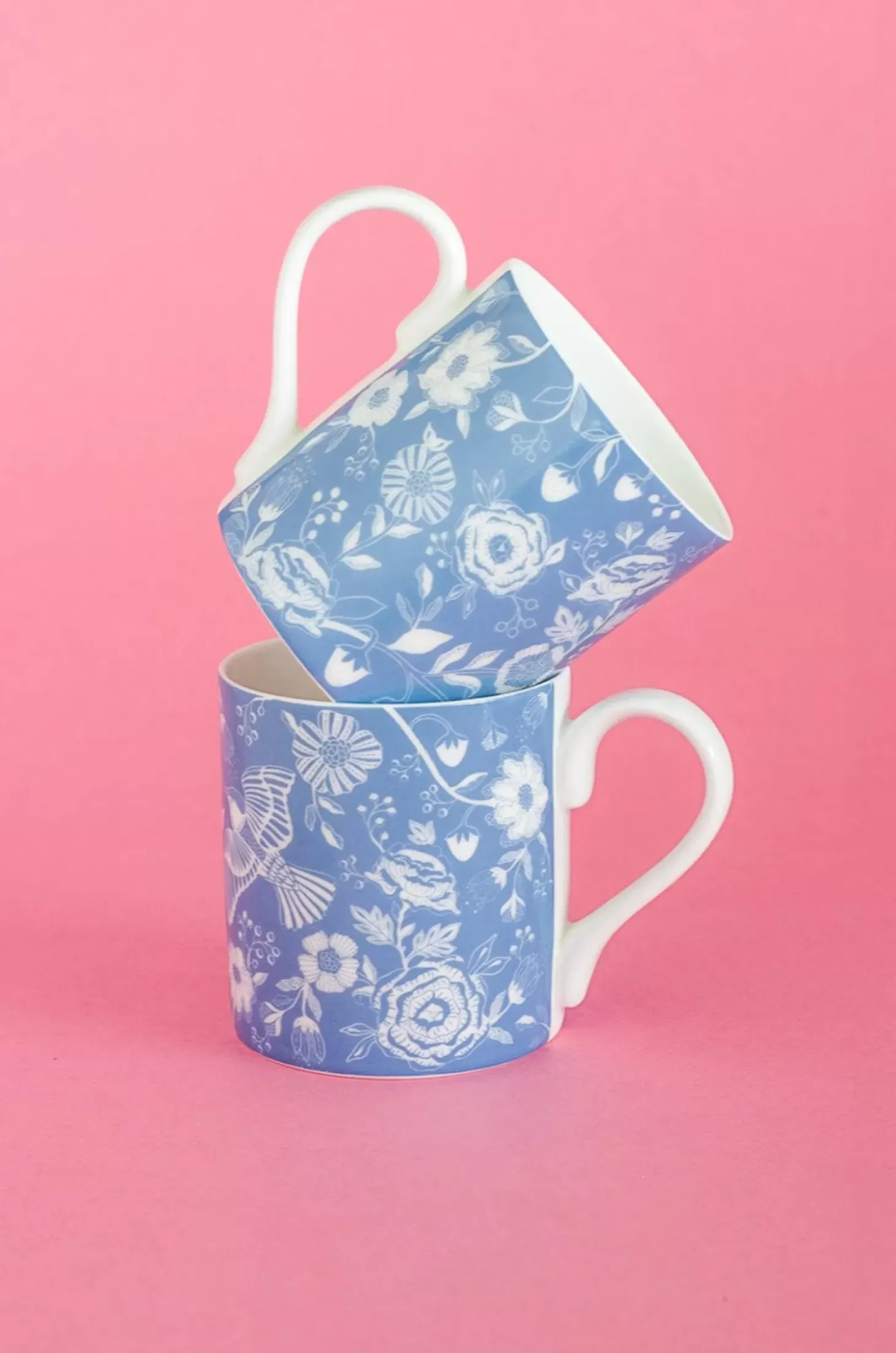 Florentina Fine China Tea Mugs- Set Of 2