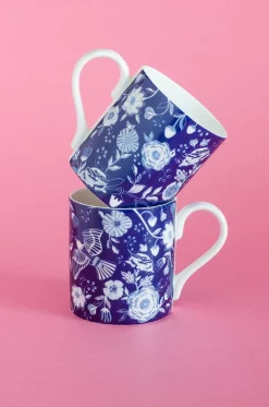 Florentina Fine China Tea Mugs- Set Of 2