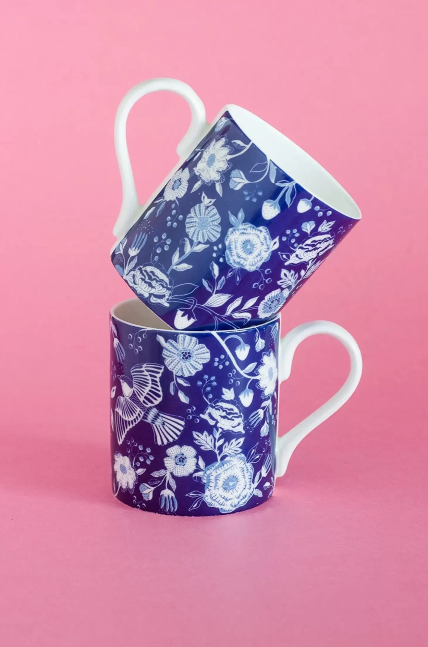 Florentina Fine China Tea Mugs- Set Of 2