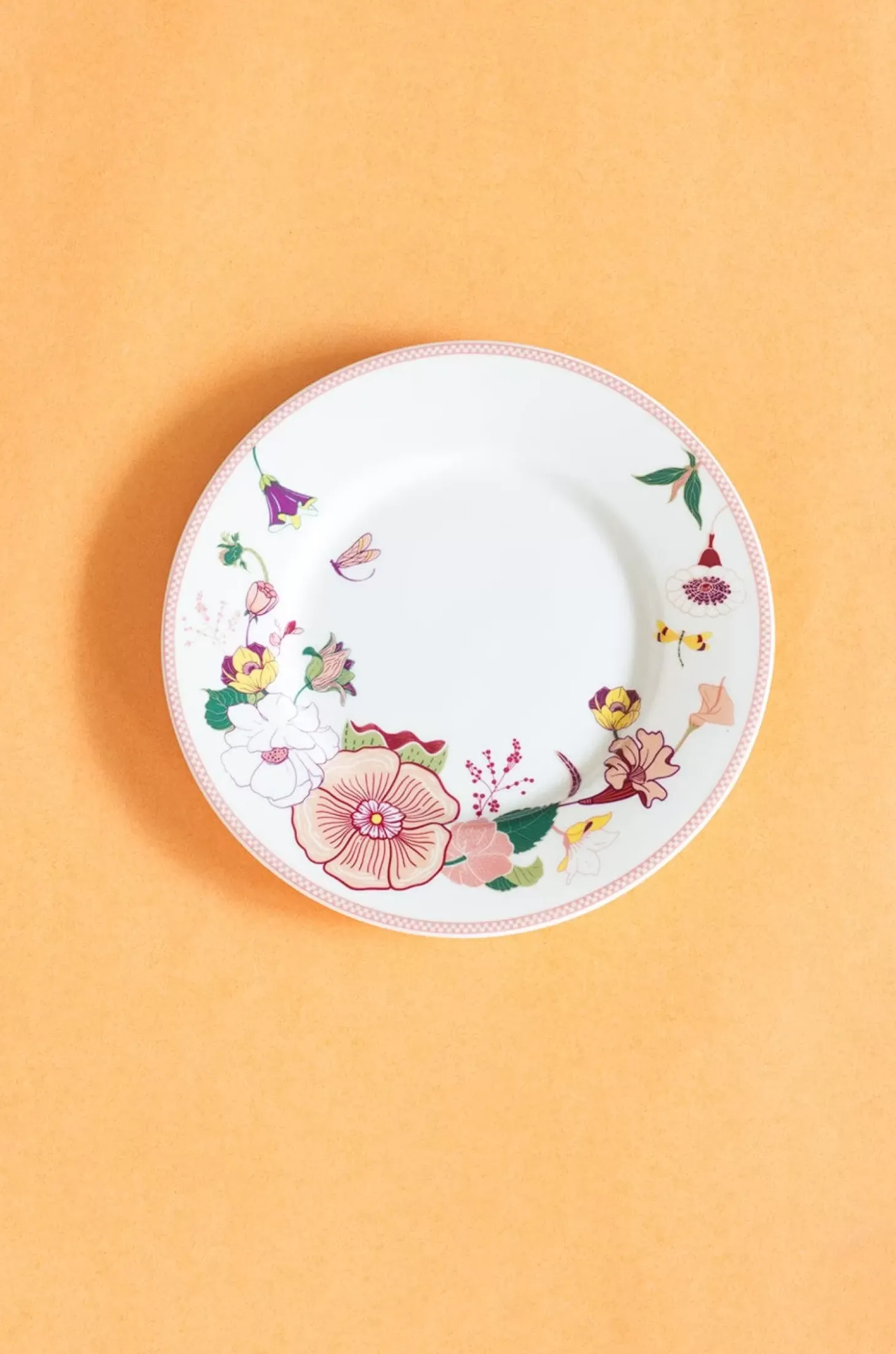 Garden Of Eden Fine China Ceramic Side Plates - Set Of 6