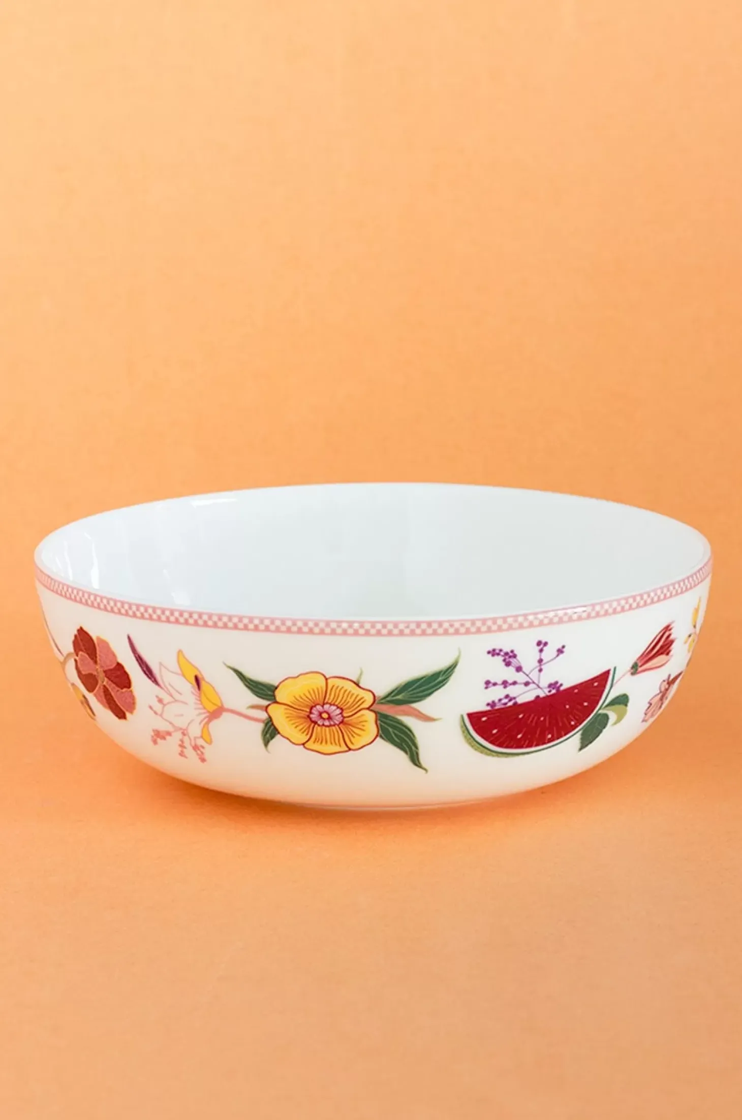 Garden Of Eden Fine China Ceramic Curry Bowl - Set Of 2
