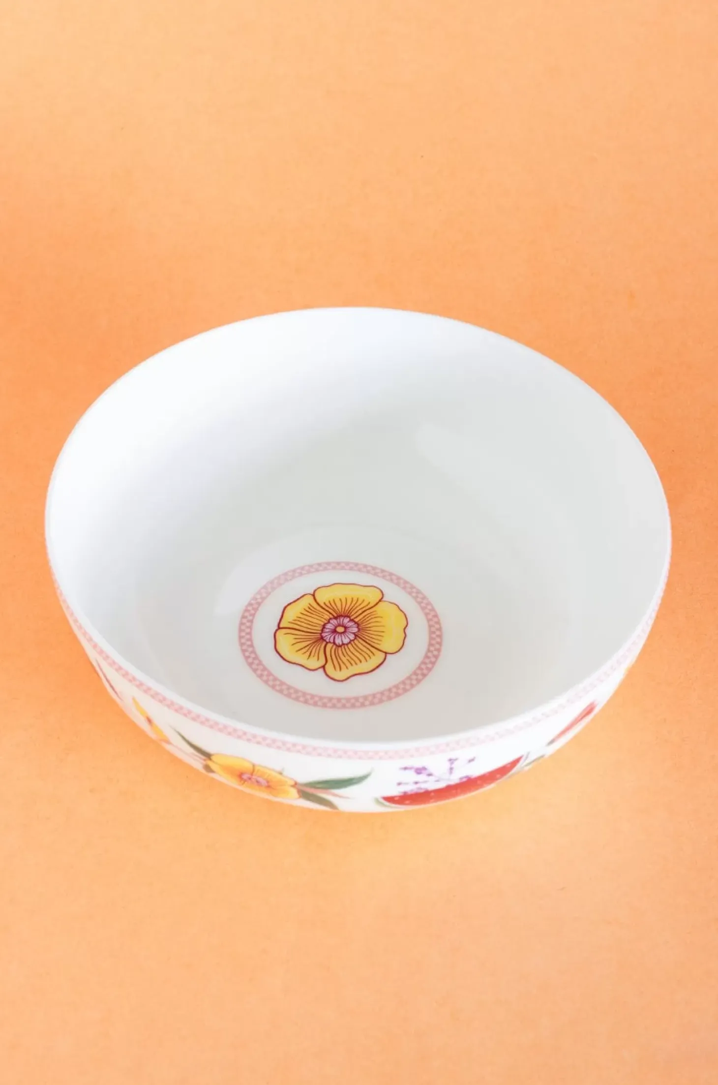 Garden Of Eden Fine China Ceramic Curry Bowl - Set Of 2