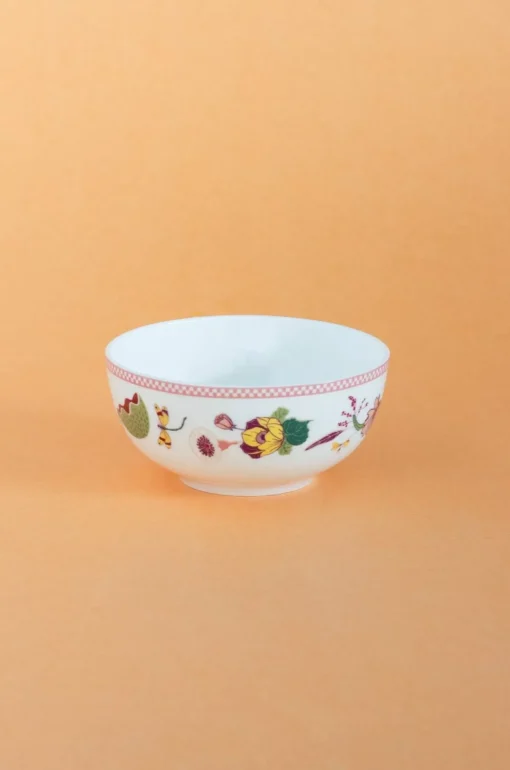 Garden Of Eden Fine China Ceramic Small Katori Bowls - Set Of 6