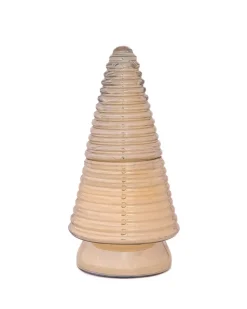 Glitter Tree Soy Wax Glass Candle With Lid