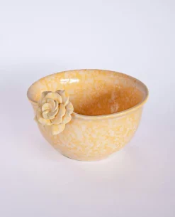 Golden Harvest Handpainted Ceramic Bowl