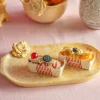 Golden Harvest Handpainted Ceramic Oval Platter