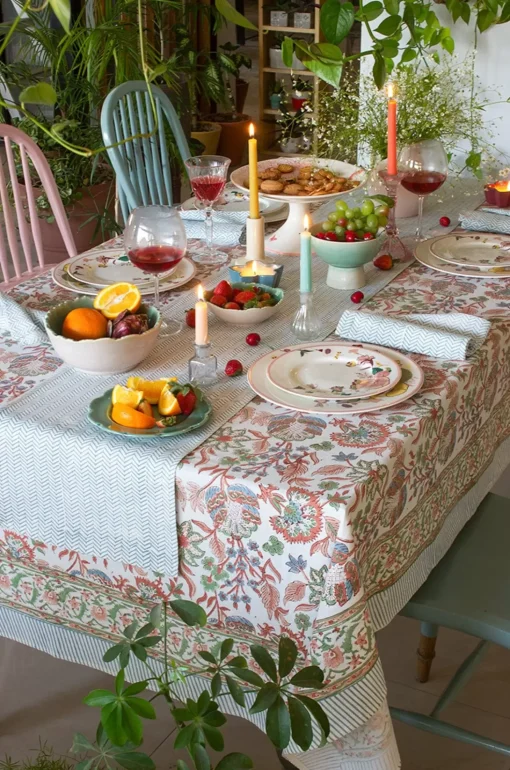 Golden Zinias Table Runner