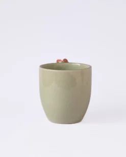 Handcrafted Petals Ceramic Mugs - Set Of 2