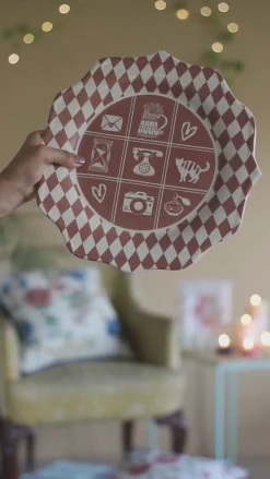 Harlequin & Alice Ceramic Wall Plate