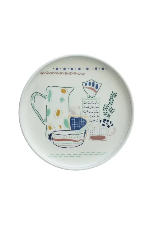 Illustration Series Wall Plate- Ceramics