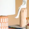 Lost In Thought Lady Wooden Decorative Accent