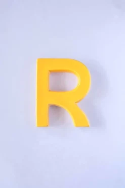 Mottled Mono Wall Hanging - Mustard A To Z