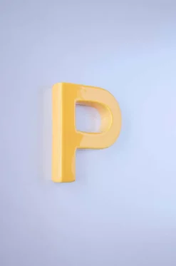 Mottled Mono Wall Hanging - Mustard A To Z