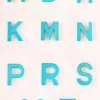 Mottled Mono Wall Hanging Teal A To Z