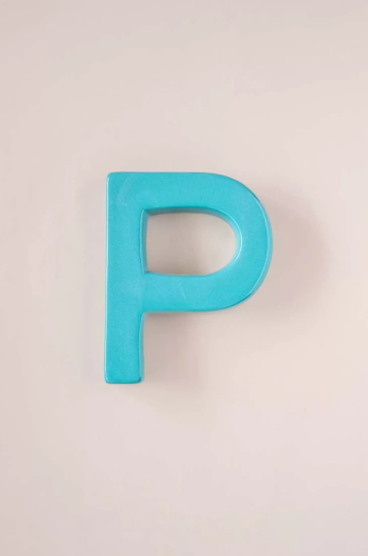 Mottled Mono Wall Hanging Teal A To Z