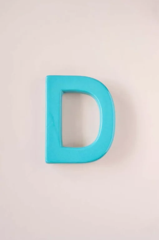 Mottled Mono Wall Hanging Teal A To Z