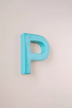 Mottled Mono Wall Hanging Teal A To Z