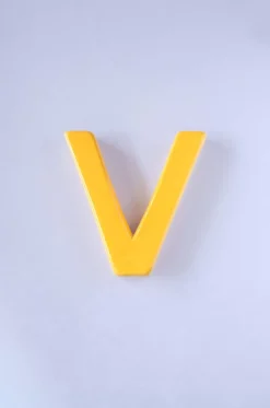 Mottled Mono Wall Hanging - Mustard A To Z