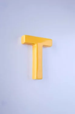 Mottled Mono Wall Hanging - Mustard A To Z