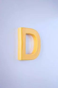 Mottled Mono Wall Hanging - Mustard A To Z