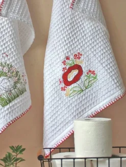 Mushroom Waffle Hand Towel