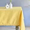 Mustard Hand Crochet Table Cloth -4/6/8 Seater