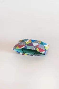 Pearlised Paper Leather Foldable Pen Holder- Kaleidoscope