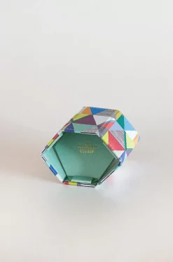 Pearlised Paper Leather Foldable Pen Holder- Kaleidoscope