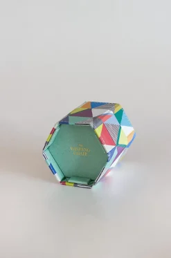 Pearlised Paper Leather Foldable Pen Holder- Kaleidoscope