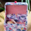 Pearlised Paper Leather Mini Memento Box- Blue Meadow
